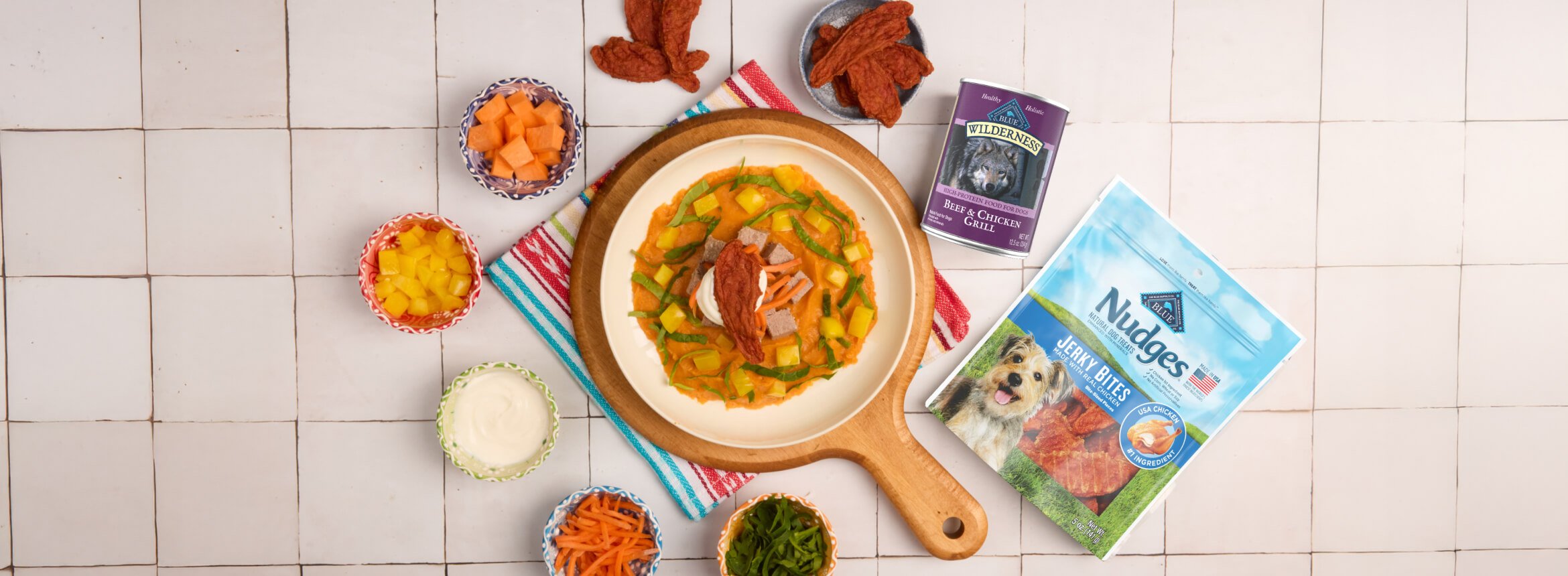 A plate of food on a table